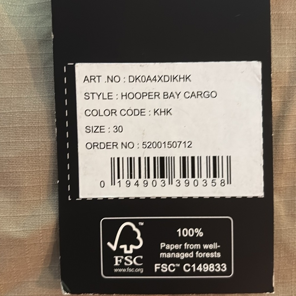 NWT - DICKIES Hopper Bay Cargo Pants, Khaki, Size 30 - Picture 3 of 5